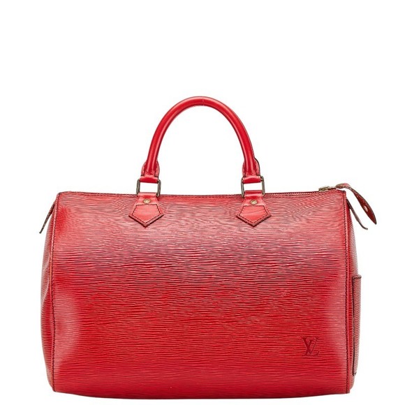 Louis Vuitton Epi Castilian Red Leather Speedy Bag Boston Handbag - Picture 1 of 8